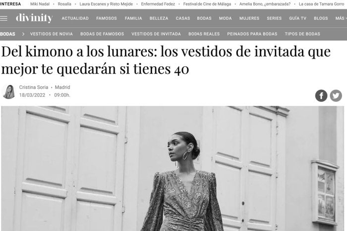 Del kimono a los lunares: los vestidos de invitada que mejor te quedarán si tienes 40 - Bruna