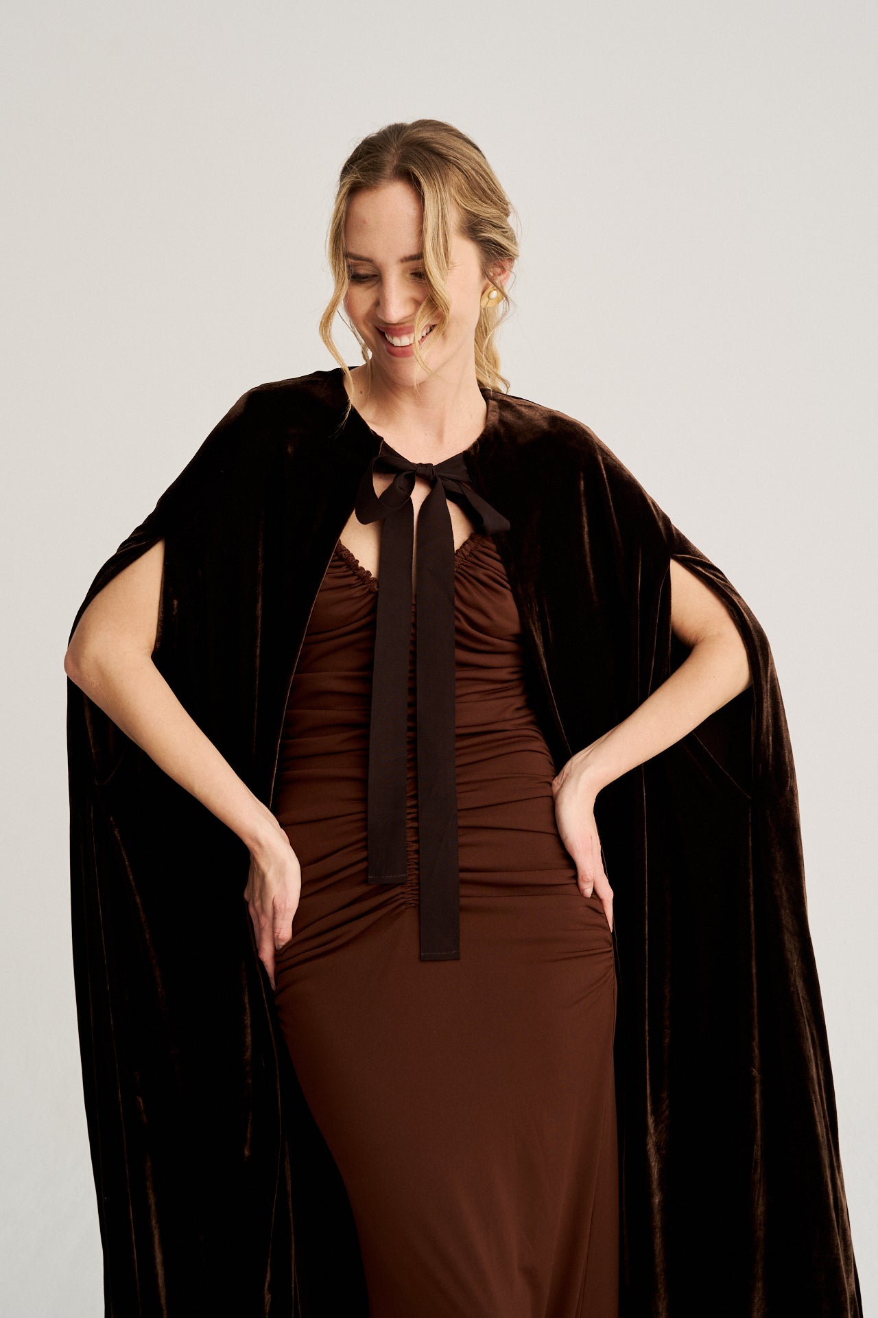 Margaret Velvet Cape · Lady B ·