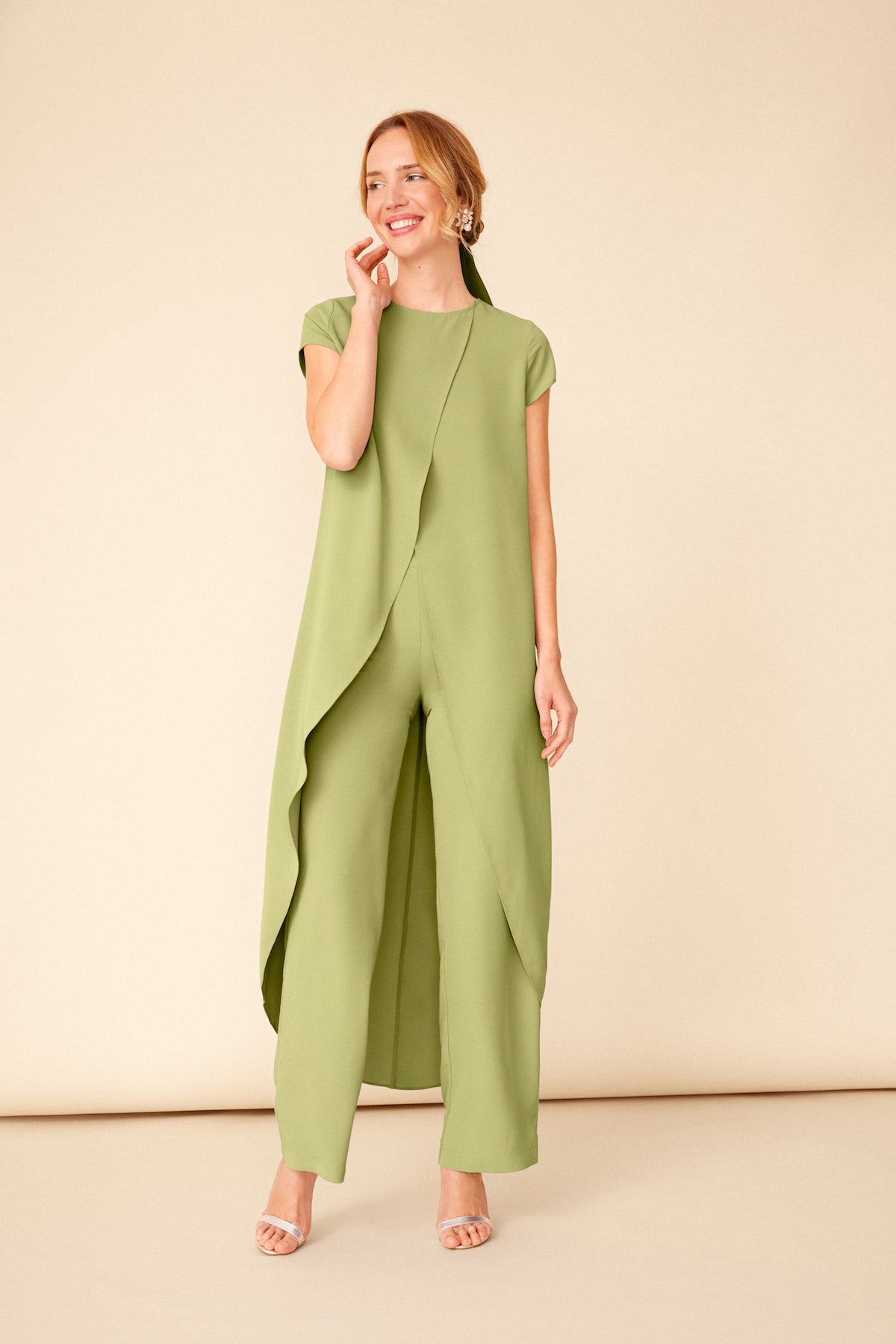 Plain Pistachio Trousers · Wisteria ·