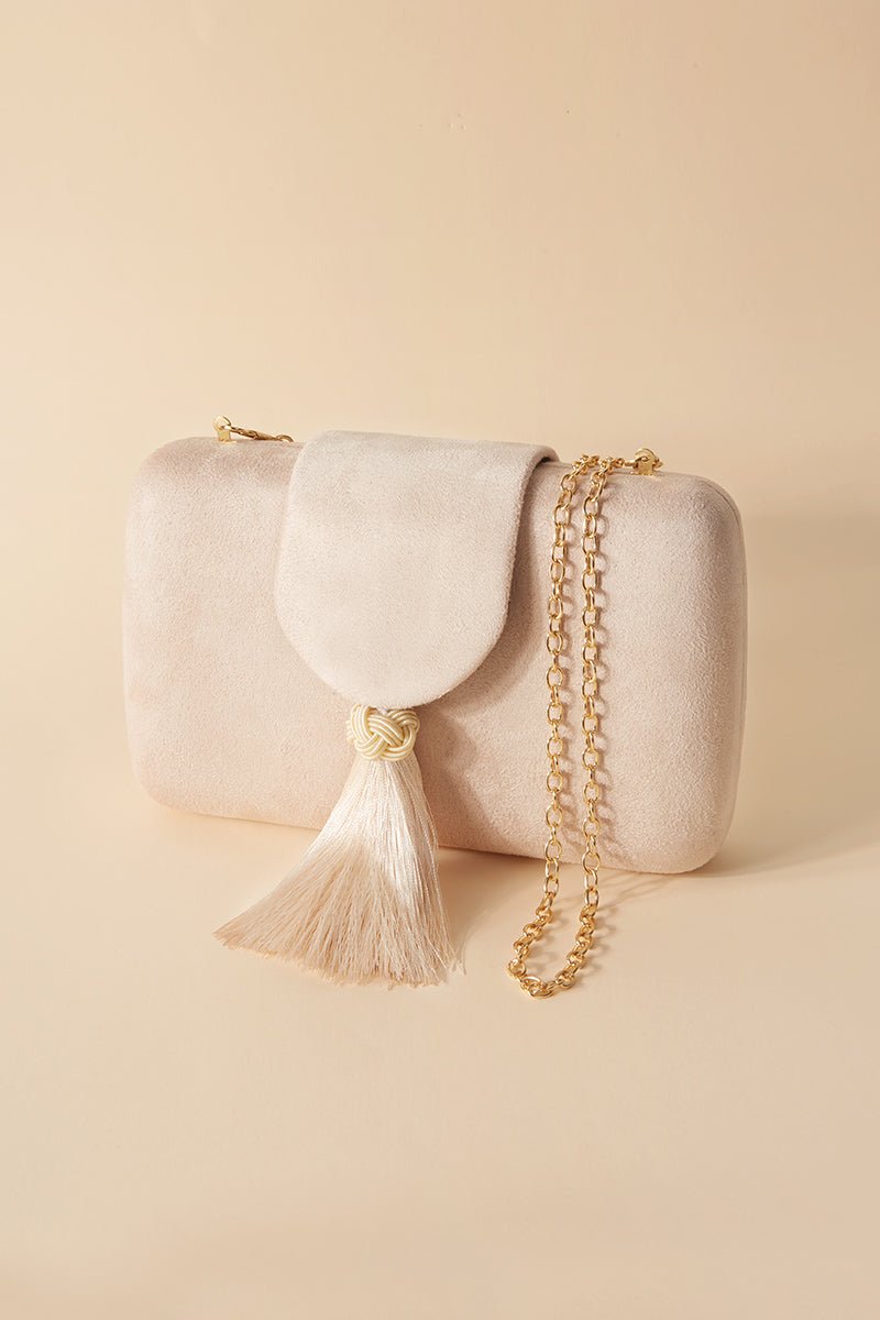 Clutch Clotilde Nude · Le Palmier · - Bruna