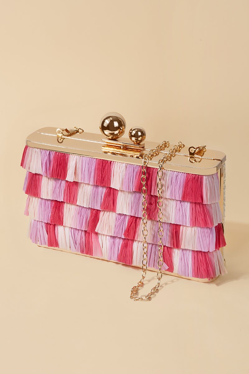 Clutch Ruffle Pink · Le Palmier · - Bruna