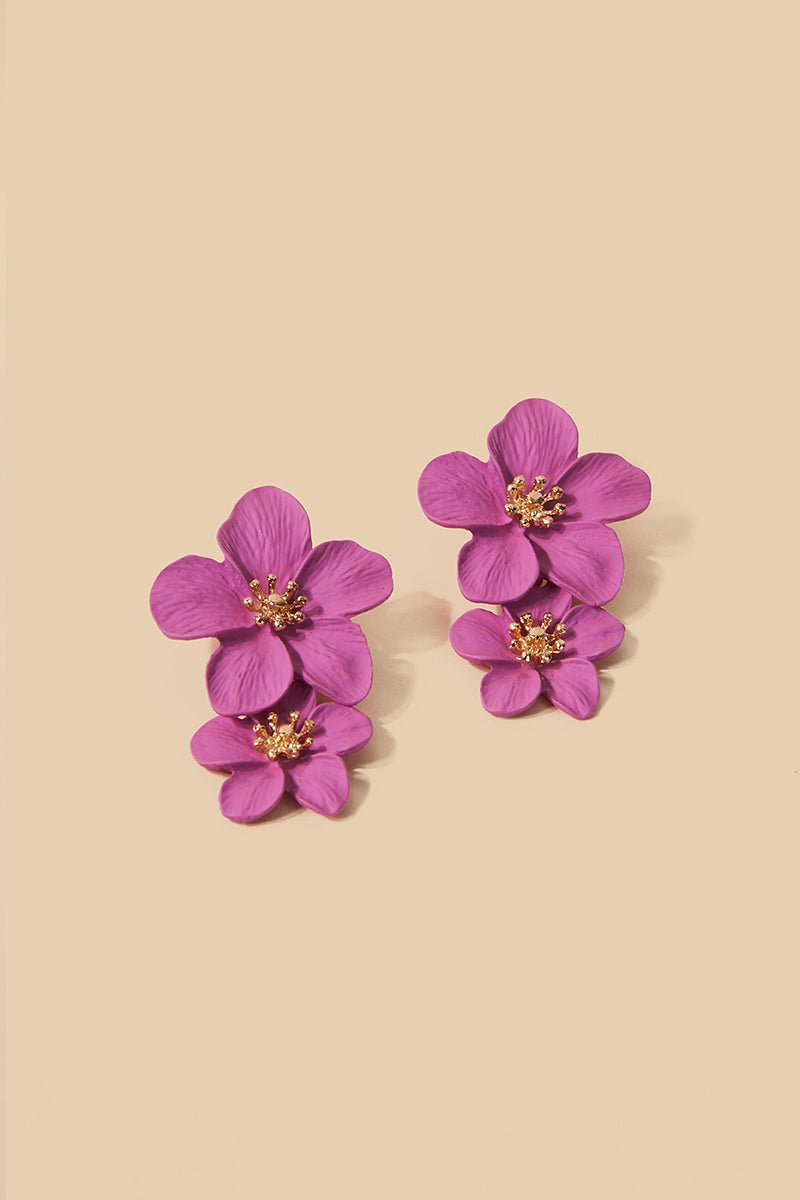 Pendientes Orchid Fucsia · Le Palmier · - Bruna