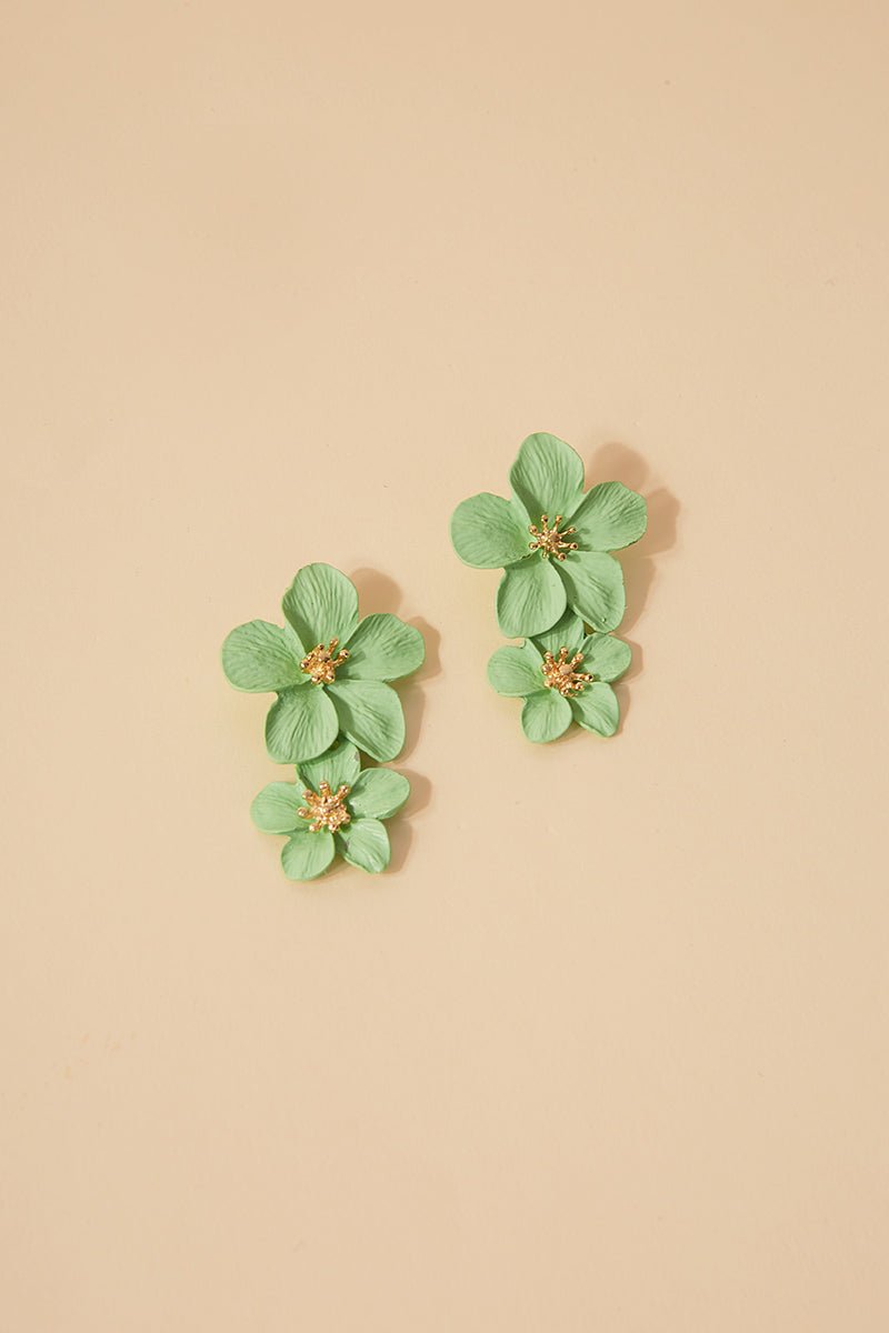 Pendientes Orchid Verde · Le Palmier · - Bruna