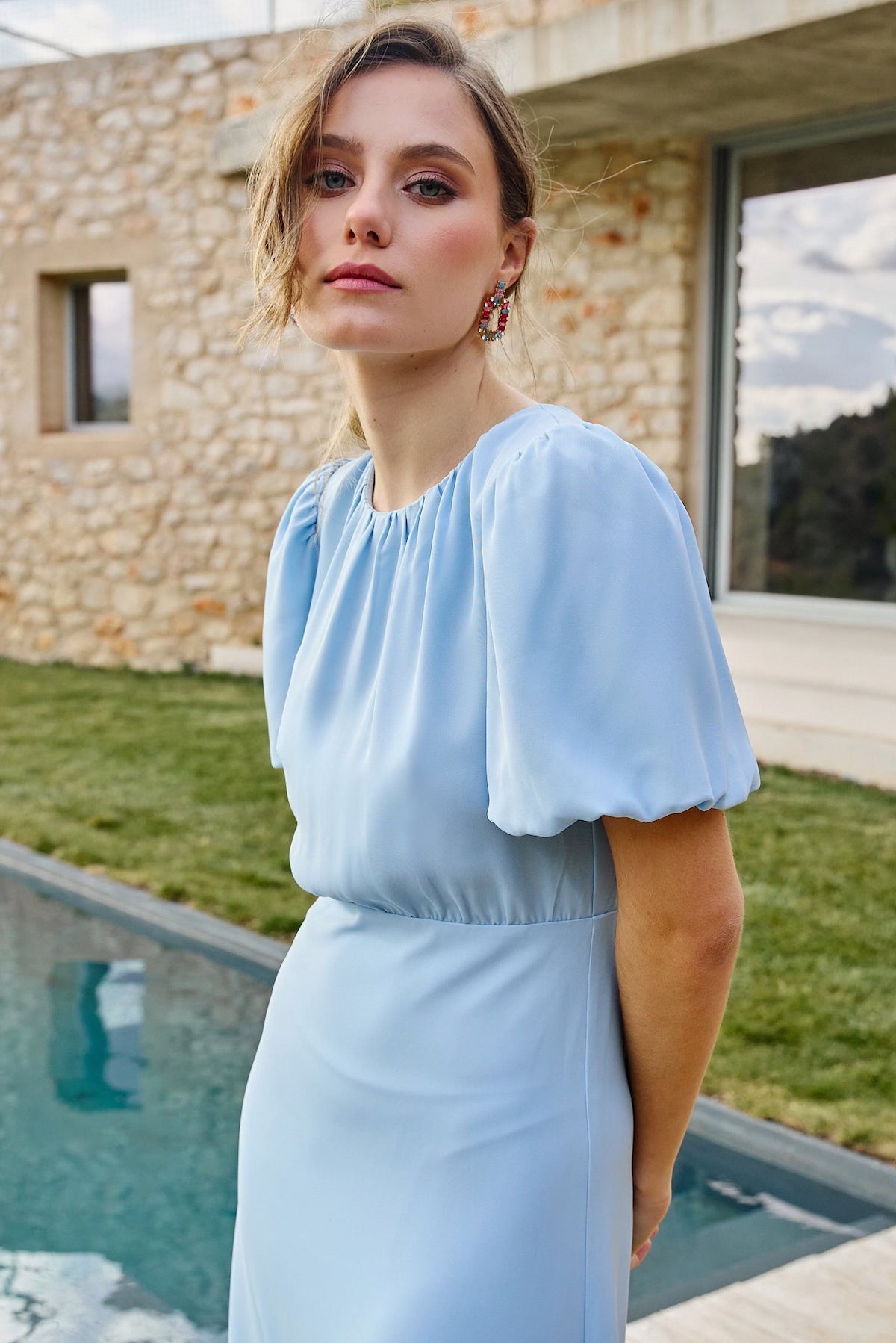 Eleonora Baby Blue Dress · Le Jardin ·