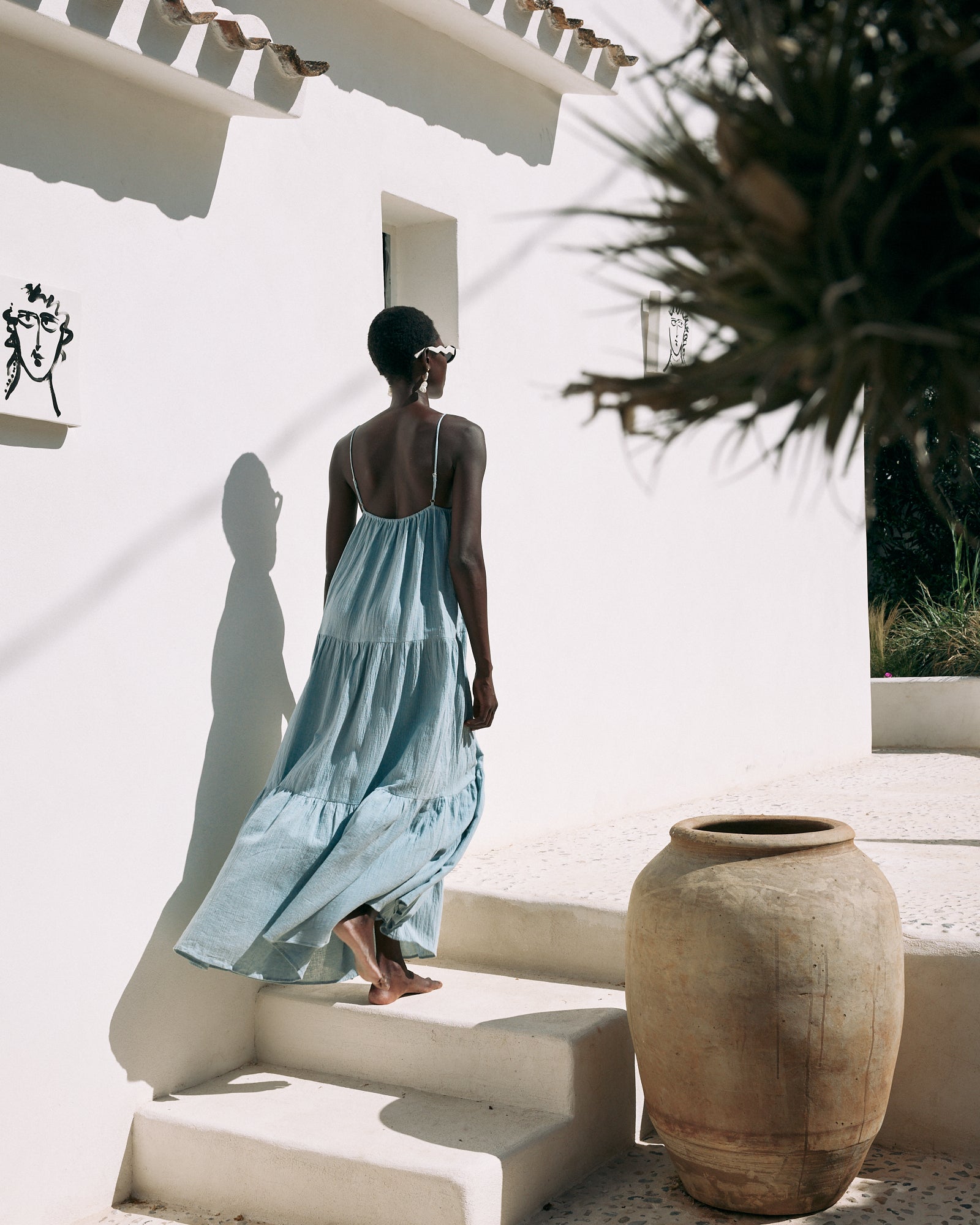 Vestido Faro Azul · Playa · - Bruna