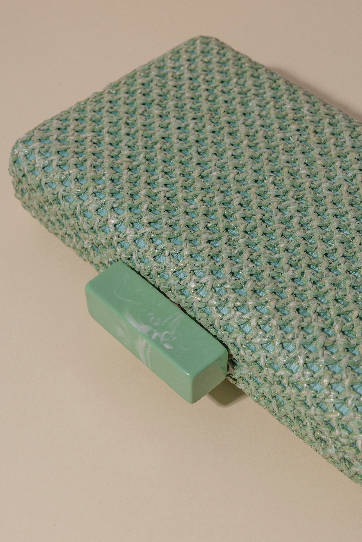 Clutch Net Menta · Alegoria · - Bruna