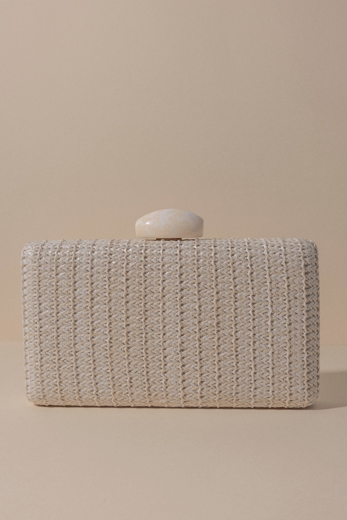 Clutch Rafia Cream · Alegoria · - Bruna