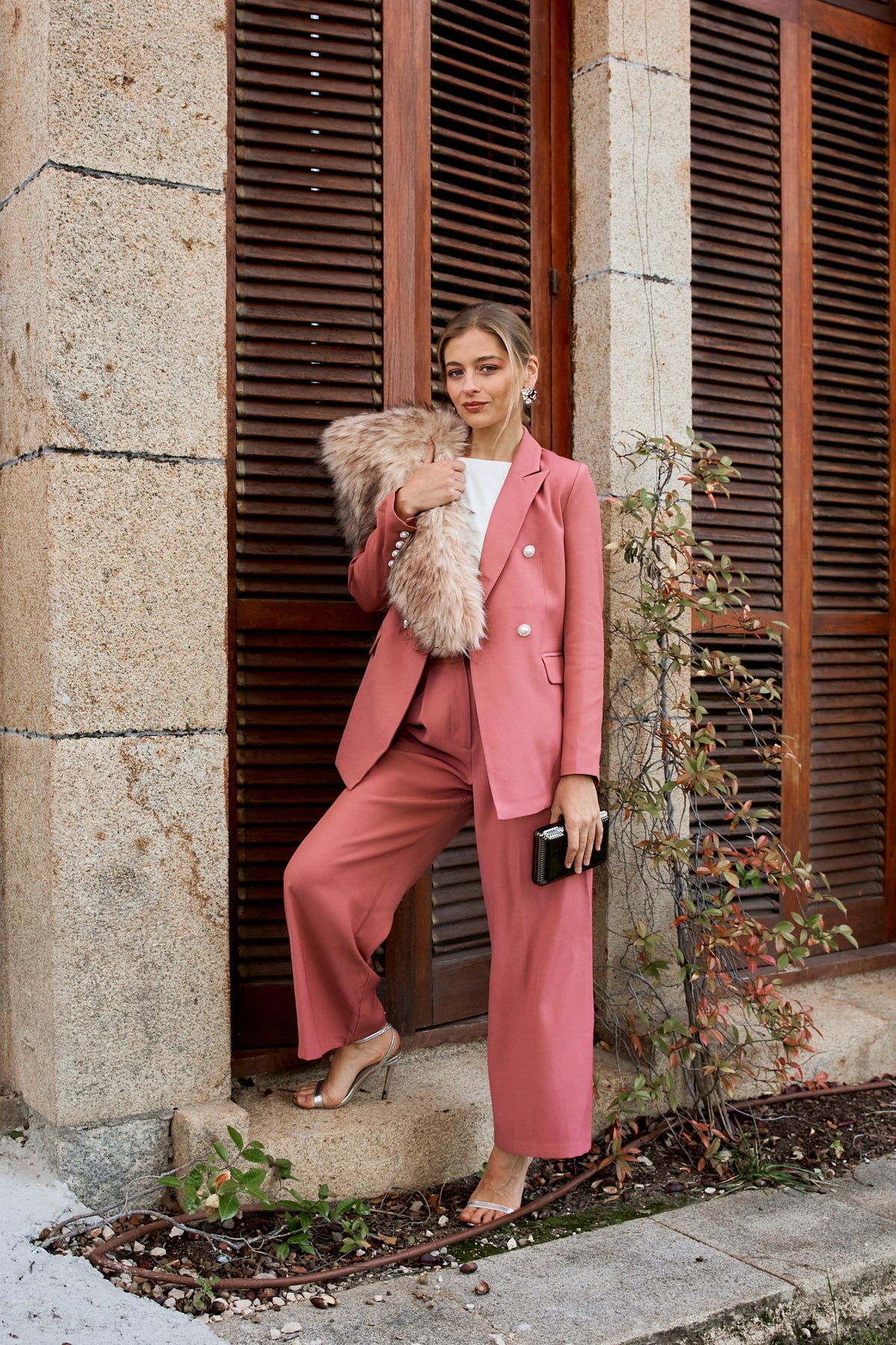 Pantalon Adion Old Rose · Lady B · - Bruna