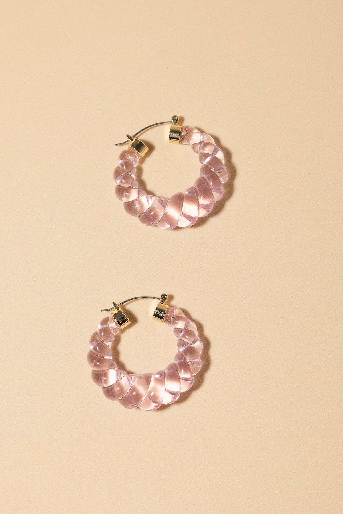 Pendientes Glossy Lola Pink · Wisteria · - Bruna