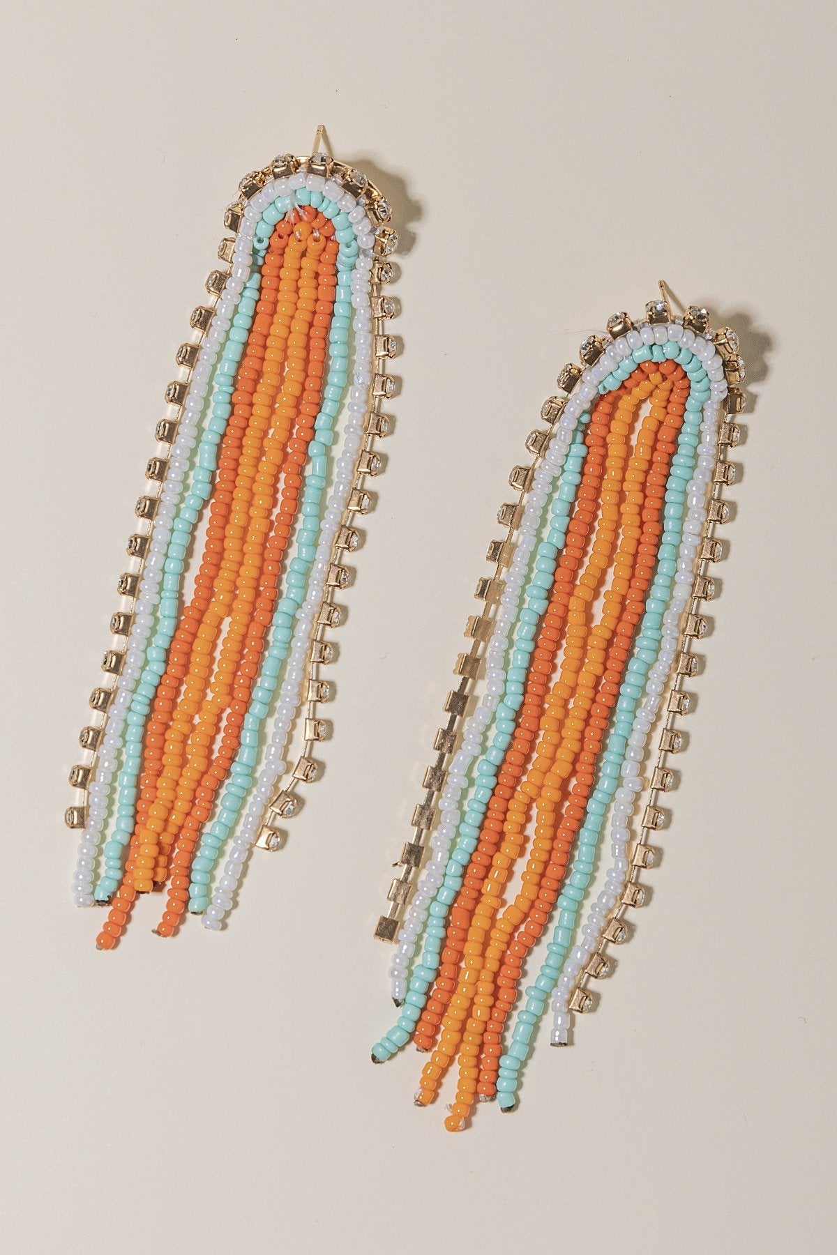 Pendientes Orange Strass · Rivera · - Bruna