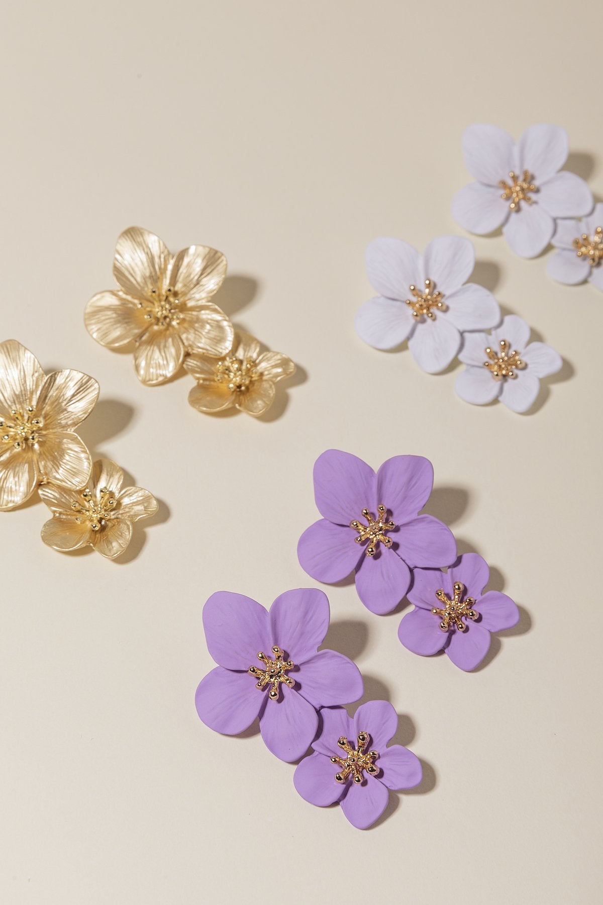 Pendientes Orchid Gold · Rivera · - Bruna