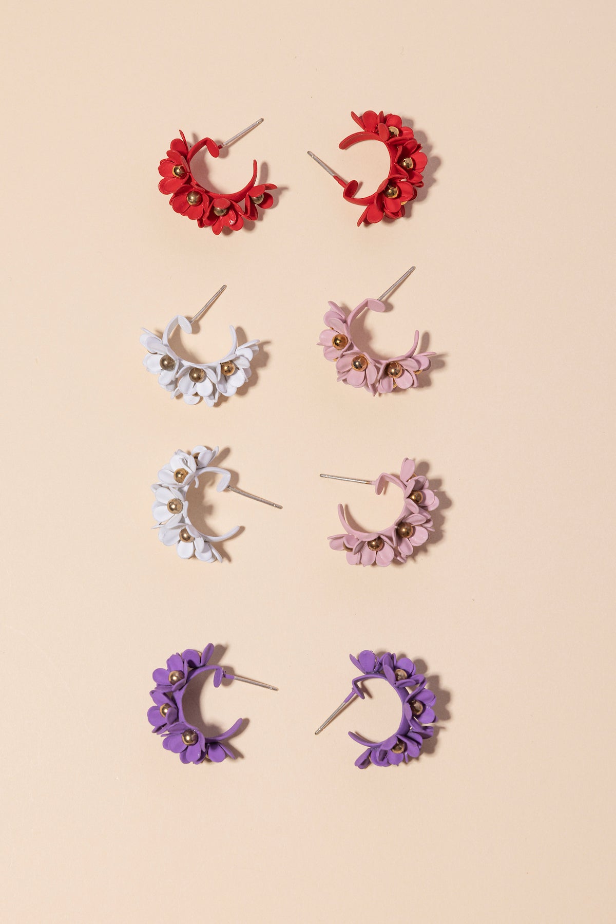 Pendientes Pink Daisies · Le Jardin · - Bruna