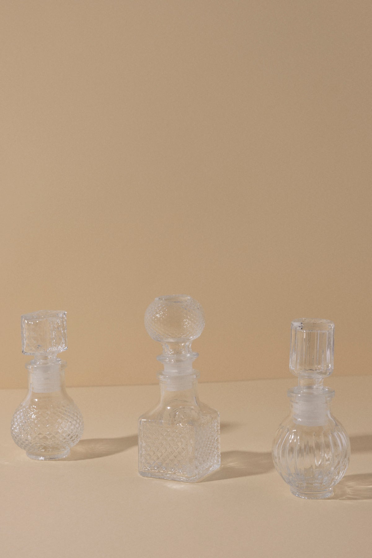 Set de 3 Botellas de Vidrio Mini · Deco · - Bruna