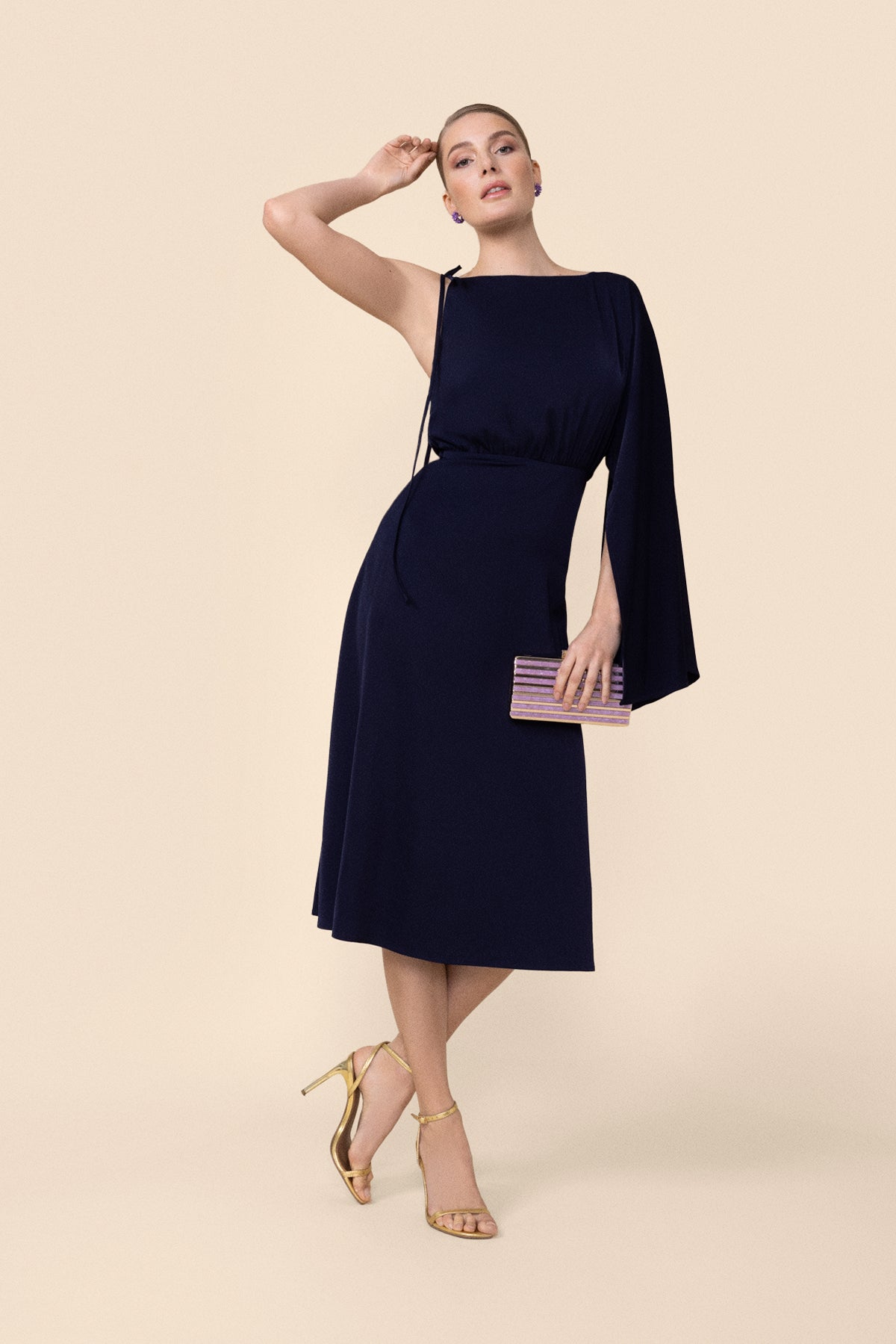 Vestido Ava Navy · Le Jardin · - Bruna