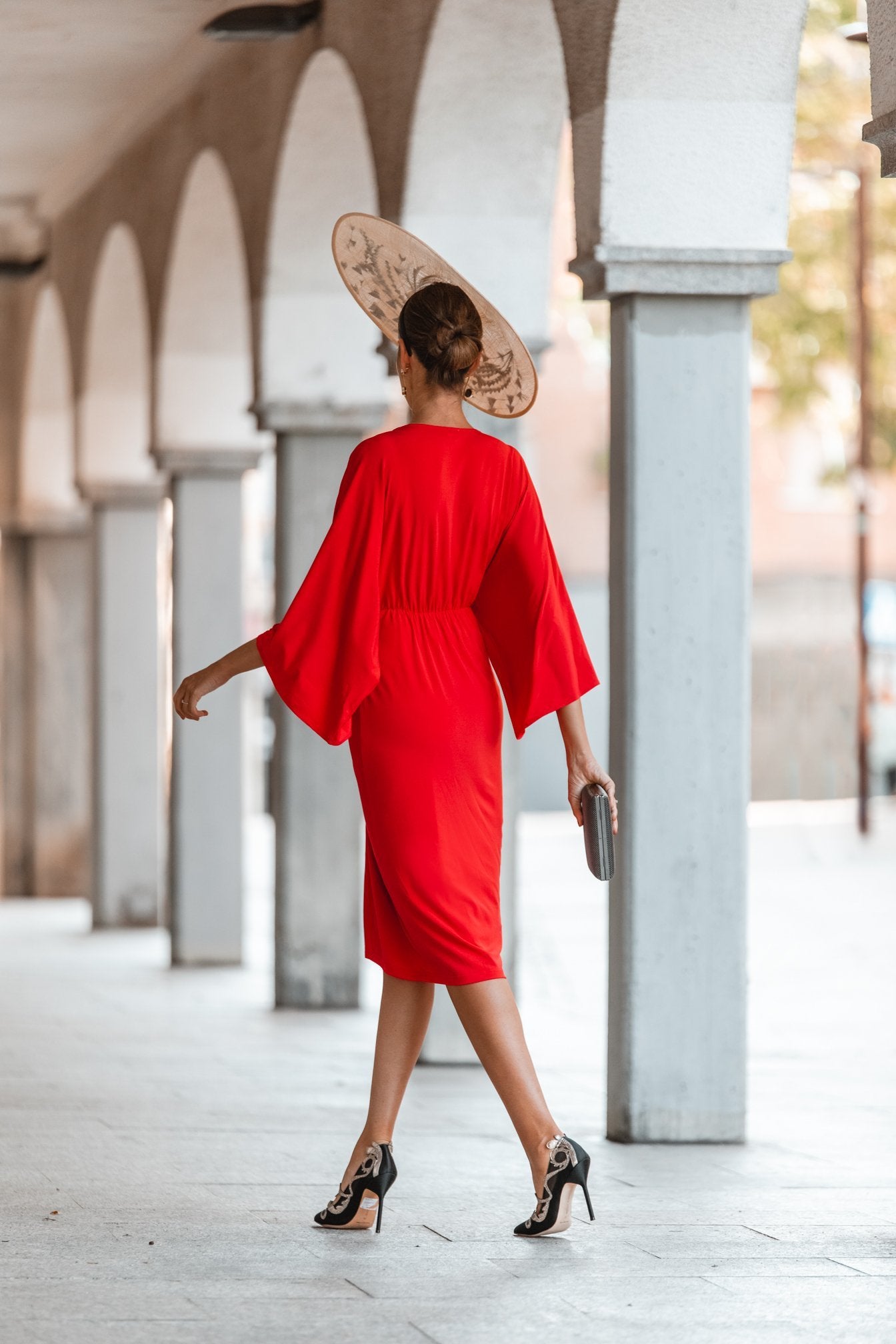 Vestido Cher Rojo Fire · Rivera · - Bruna