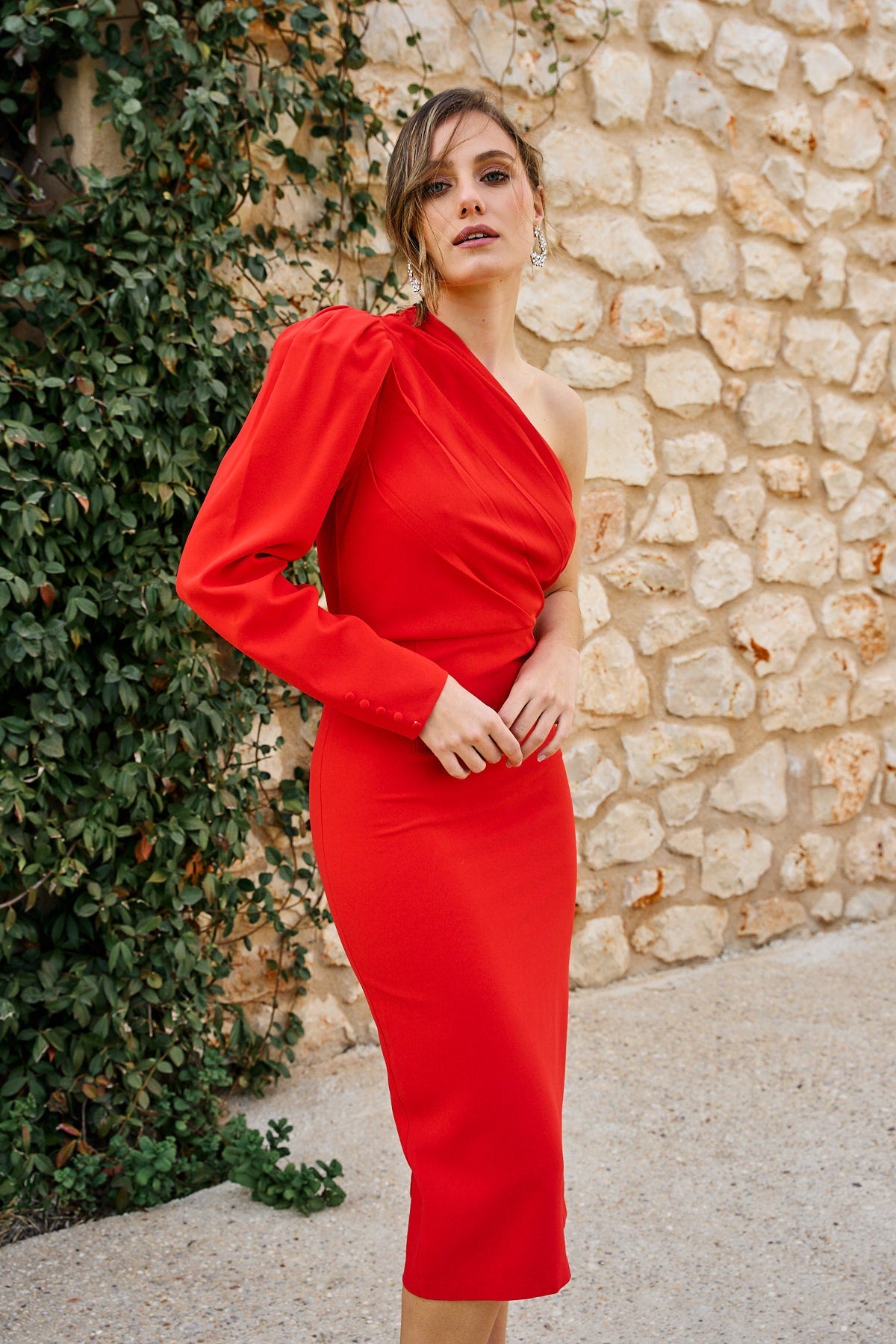 Vestidos rojos para invitada | Bruna