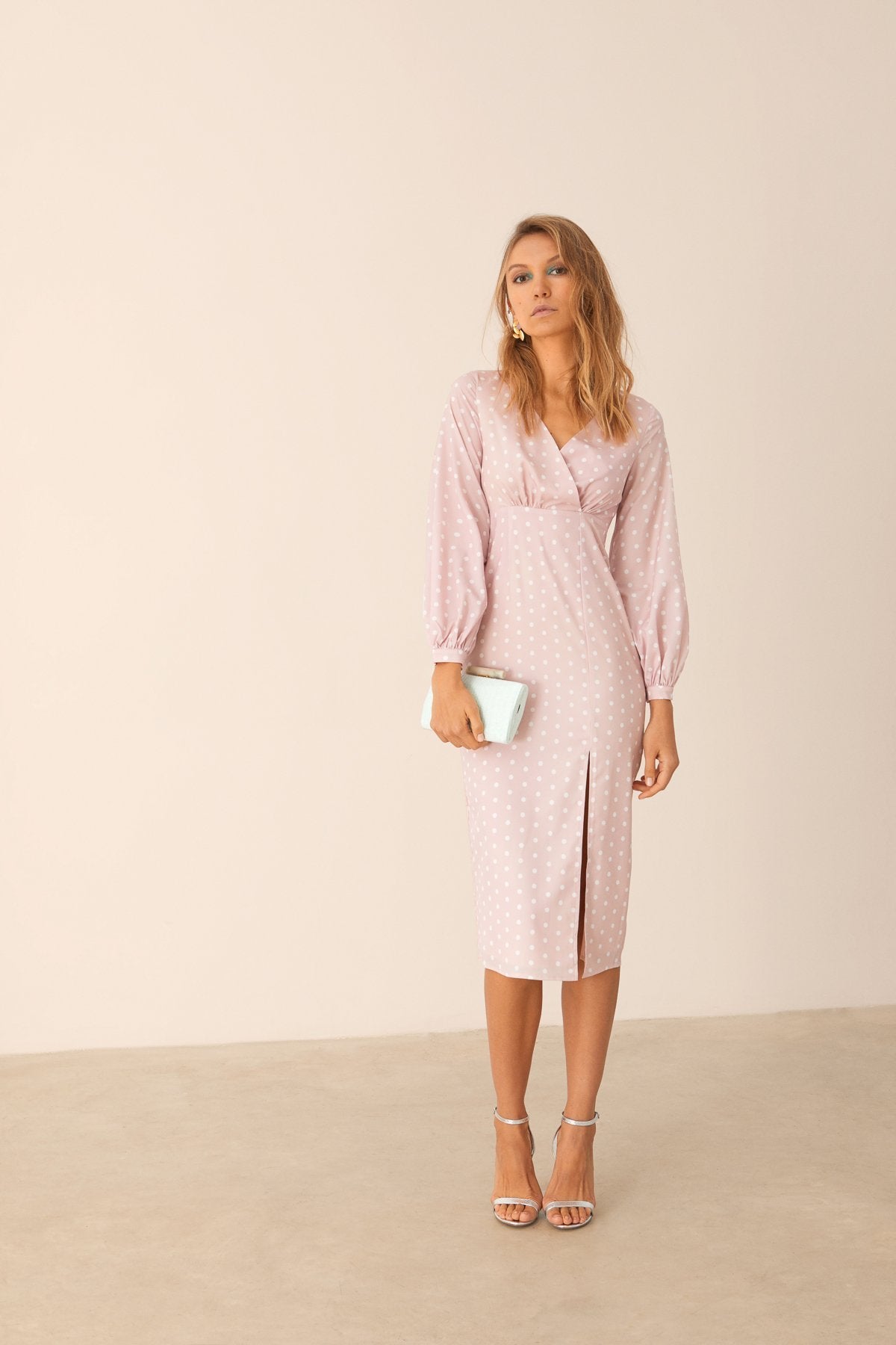 Vestido Evony Lunares Rosa · Pretty in Pink · - Bruna