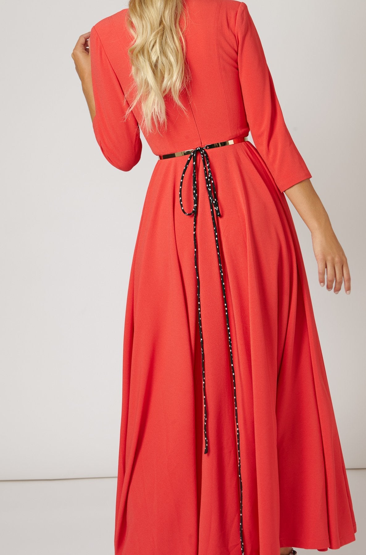 Vestido Fifi Rojo Coral · Iconics · - Bruna