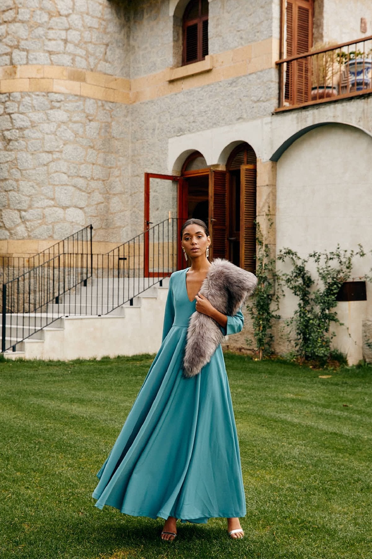 Vestido Fiona Azul · Lady B · - Bruna