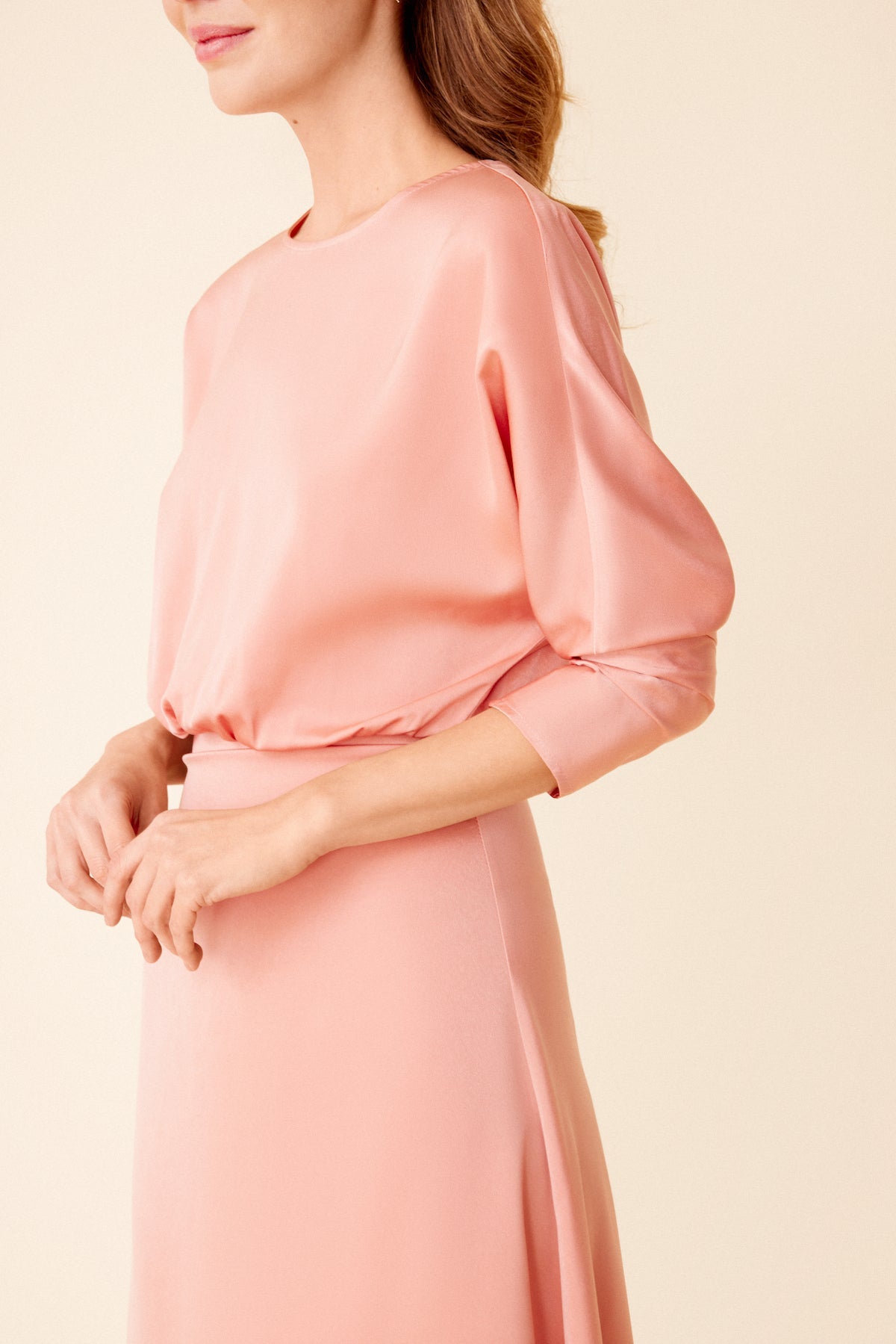 Vestido Genevieve Peach · Wisteria · - Bruna