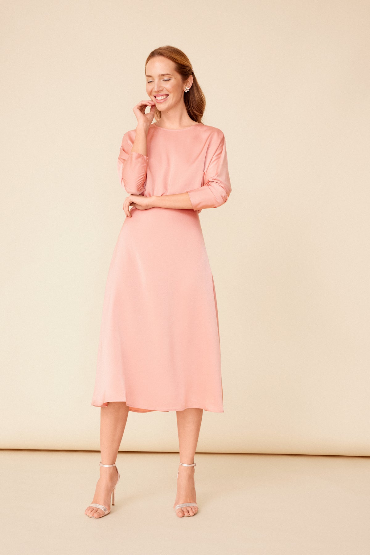 Vestido Genevieve Peach · Wisteria · - Bruna