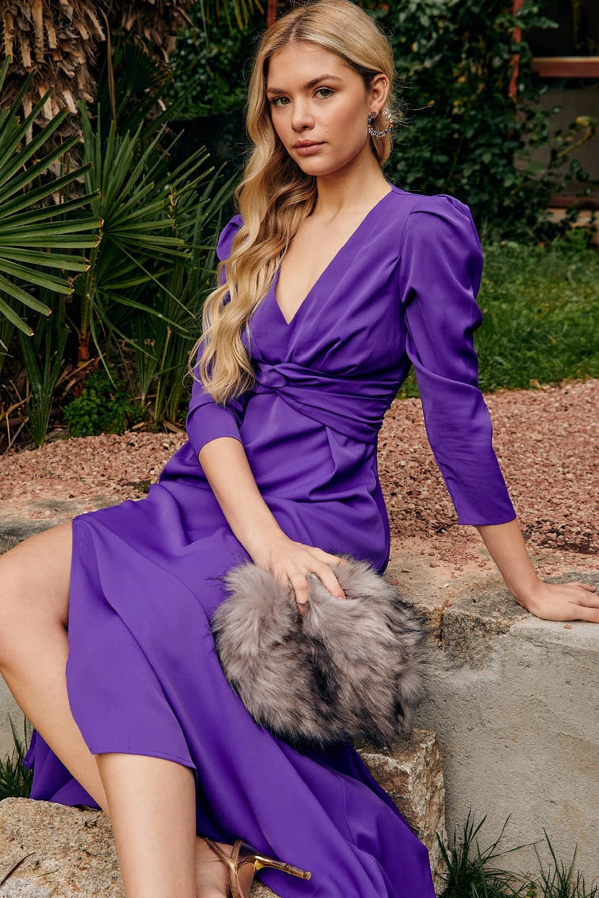 Vestido Oda Purple · Alegoria · - Bruna